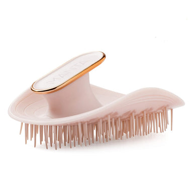 Manta Scalp Brush Pink Manta Healthy Hair & Scalp Brush With Travel Pouch