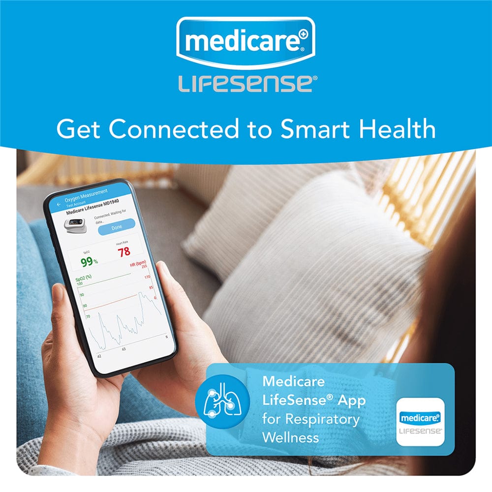 Medicare Lifesense Finger Bluetooth Pulse Oximeter | Meaghers Pharmacy