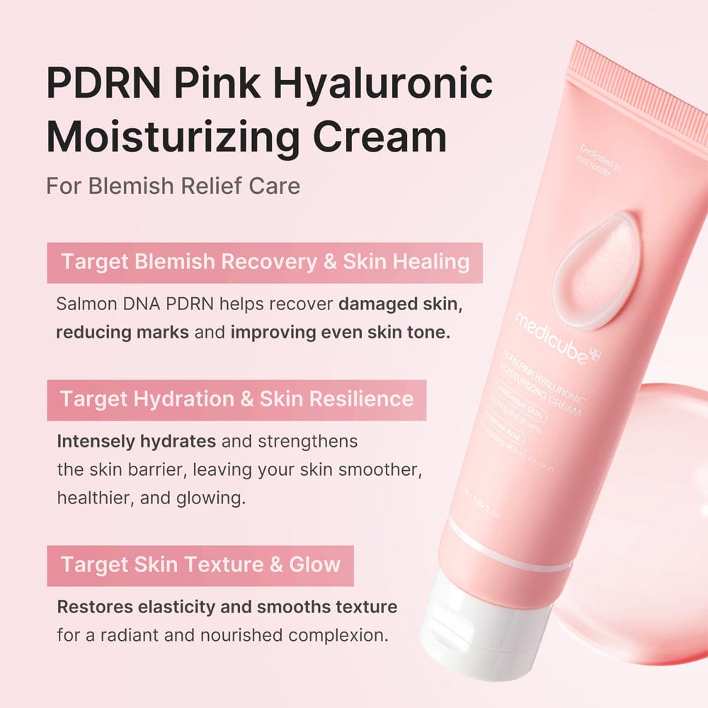 Medicube Moisturiser Medicare PDRN Pink Hyaluronic Moisturising Cream 50ml