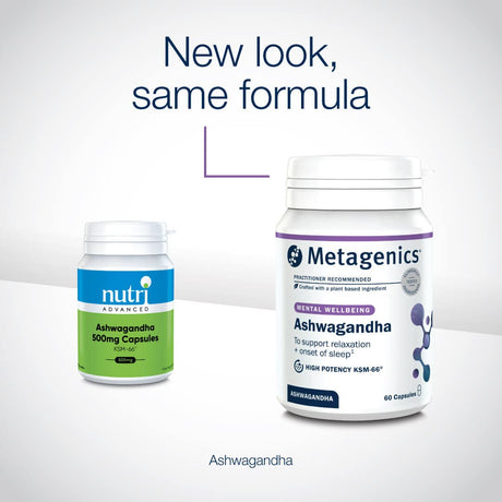 Metagenics Vitamins & Supplements Metagenics Ashwagandha 500mg 60 Capsules
