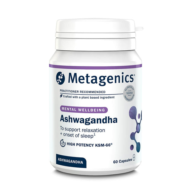 Metagenics Vitamins & Supplements Metagenics Ashwagandha 500mg 60 Capsules