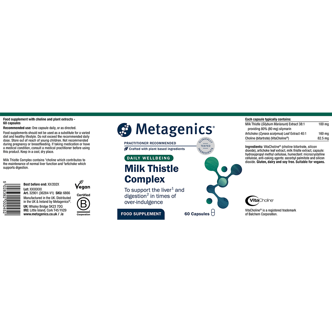 Metagenics Vitamins & Supplements Metagenics Milk Thistle Complex 60 Capsules