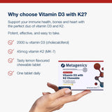 Metagenics Vitamins & Supplements Metagenics Vitamin D3 with K2 Chewable 56