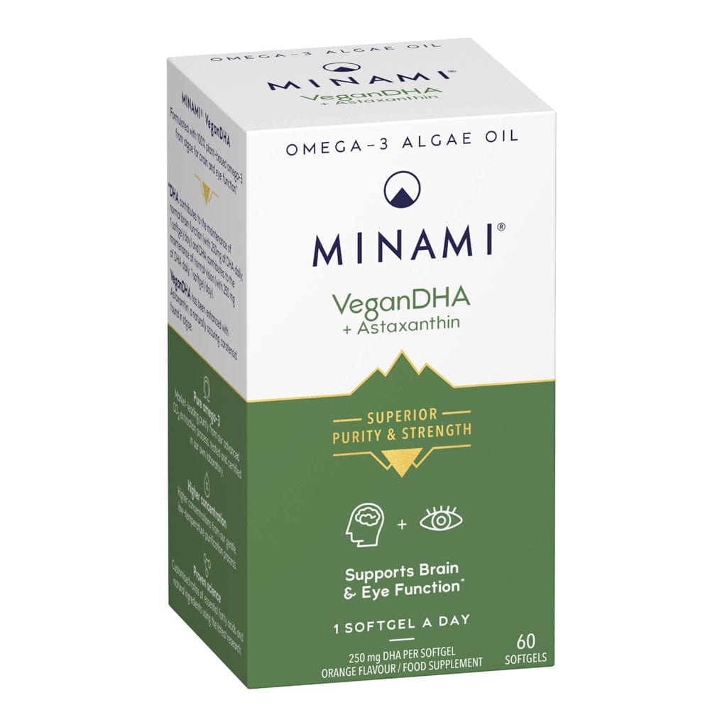 Minami Vitamins & Supplements Minami VeganDHA High DHA Formula 60 Capsules