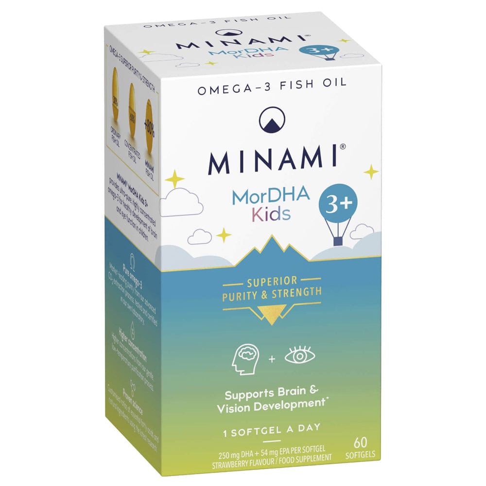 Minami Vitamins & Supplements MorDHA Kids 3+ Omega-3 Fish Oil 60's Meaghers Pharmacy