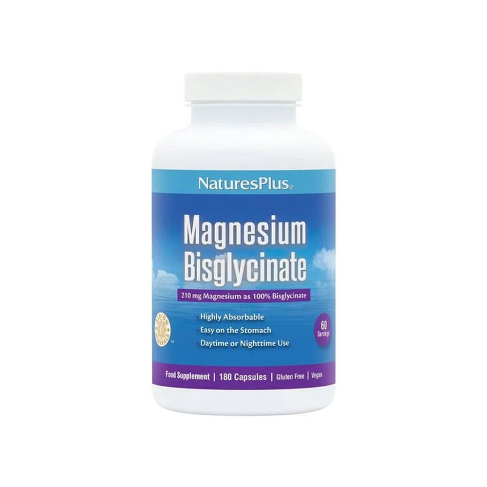 Nature's Plus Food Supplement 180 Capsules Natures Plus Magnesium Bisglycinate Capsules