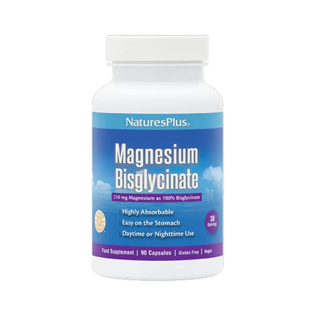 Nature's Plus Food Supplement 90 Capsules Natures Plus Magnesium Bisglycinate Capsules