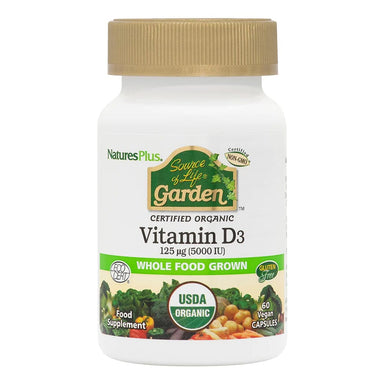 Nature'S Plus Food Supplement Natures Plus Source Of Life Garden Organice Vitamin D3 2500IU