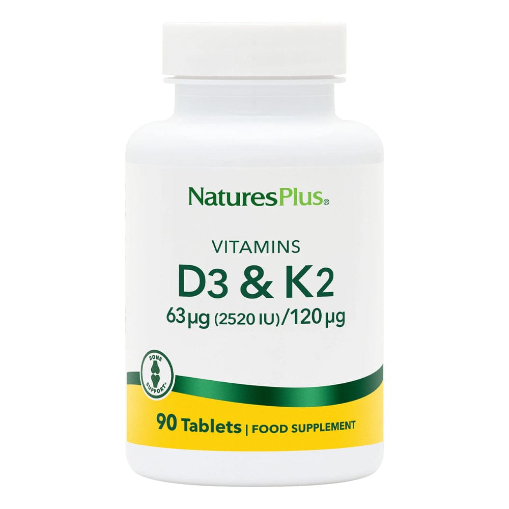 Nature's Plus Vitamins & Supplements Natures Plus Vitamin D3 2500IU with K2 120mcg Tablets