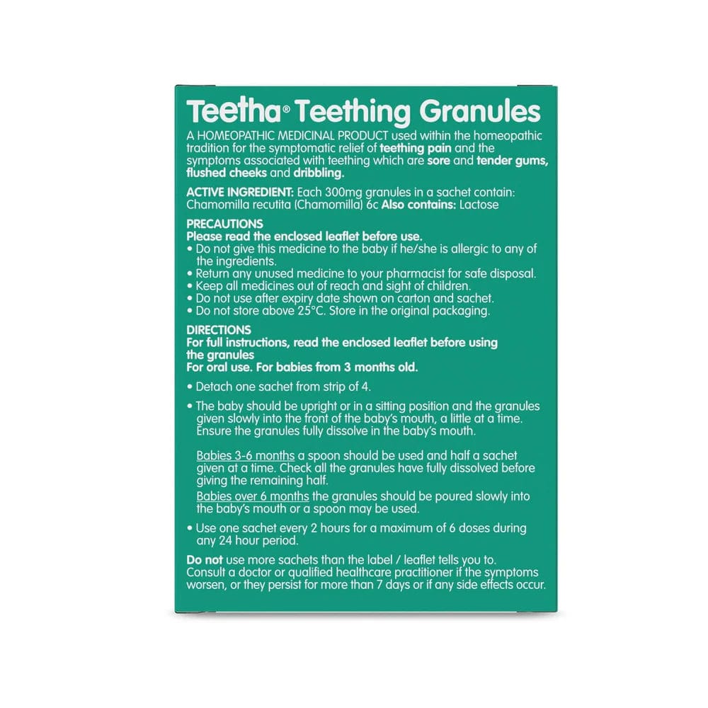 Nelsons Teething Granules Nelsons Teetha Sachets 24 Sachets