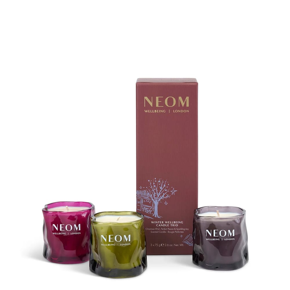 NEOM Candle Set NEOM Winter Wellbeing Candle Trio