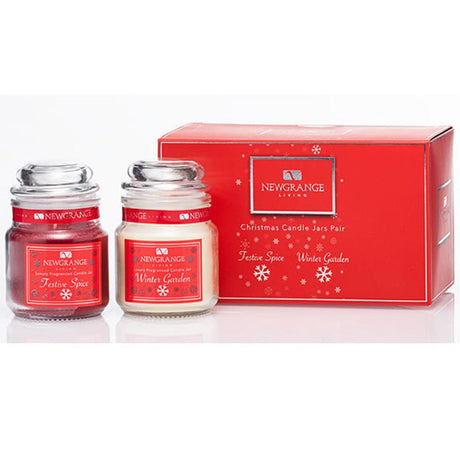 Newgrange Living Candle Set Newgrange Living Christmas Candle Jar Pair