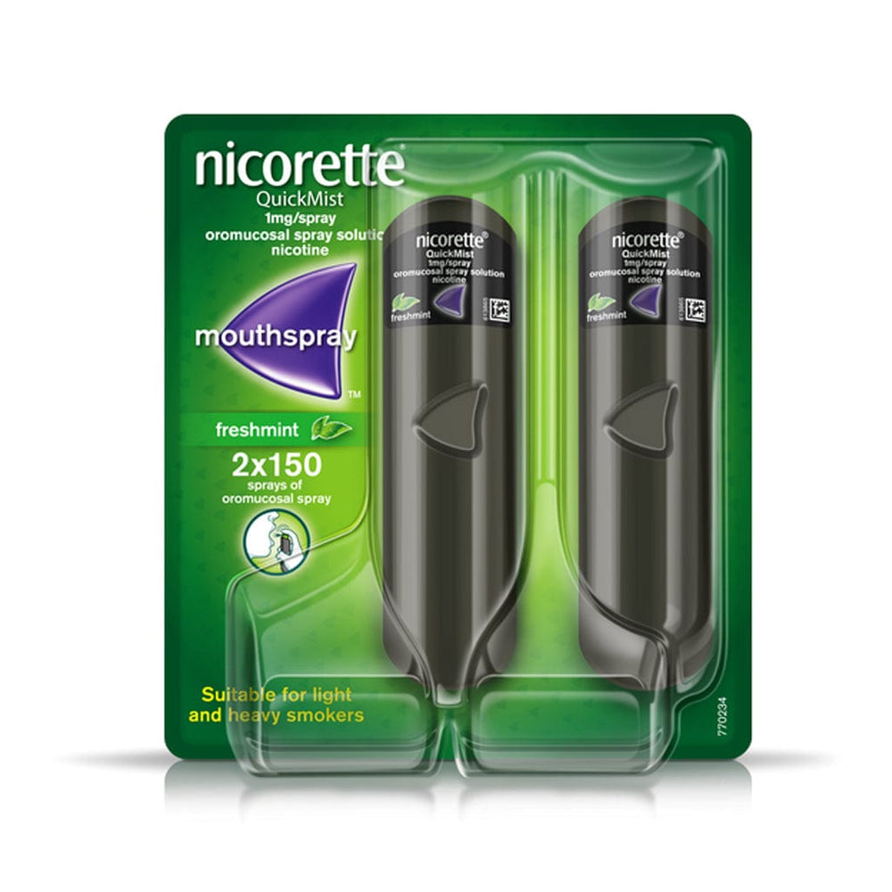Meaghers Pharmacy Nicotine Replacement Nicorette Quickmist Freshmint double 2x1mg