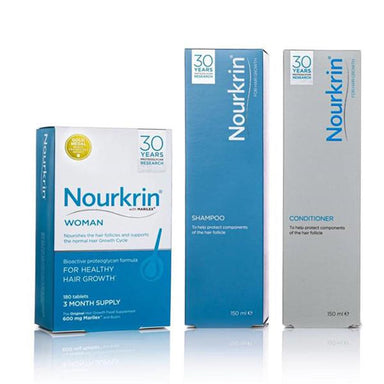 Nourkrin Hair Loss Treatment Nourkrin Woman 180 Tablets With Free Shampoo & Conditioner