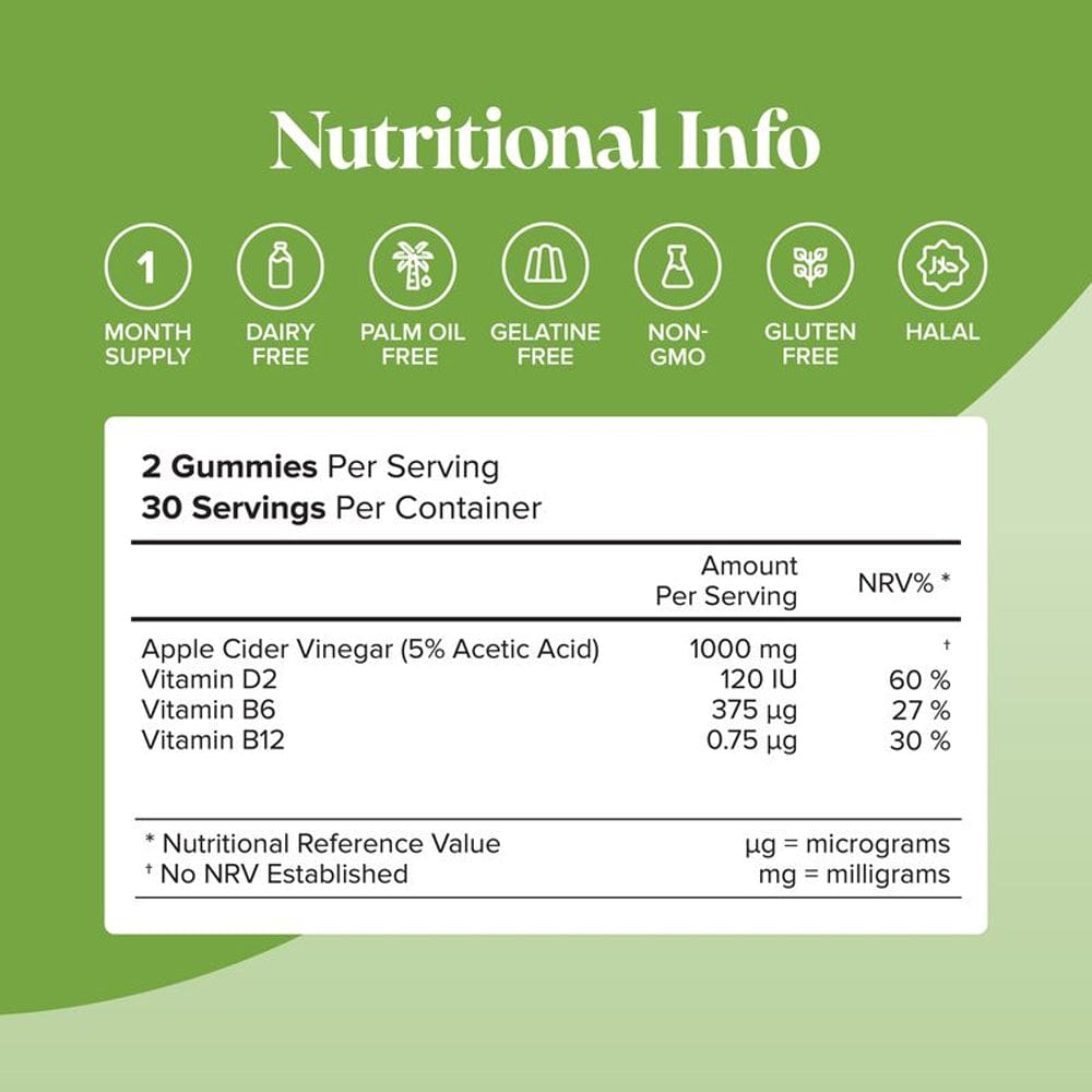 Novomins Vitamins & Supplements Novomins Apple Cider Vinegar Gummies