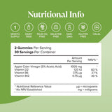 Novomins Vitamins & Supplements Novomins Apple Cider Vinegar Gummies