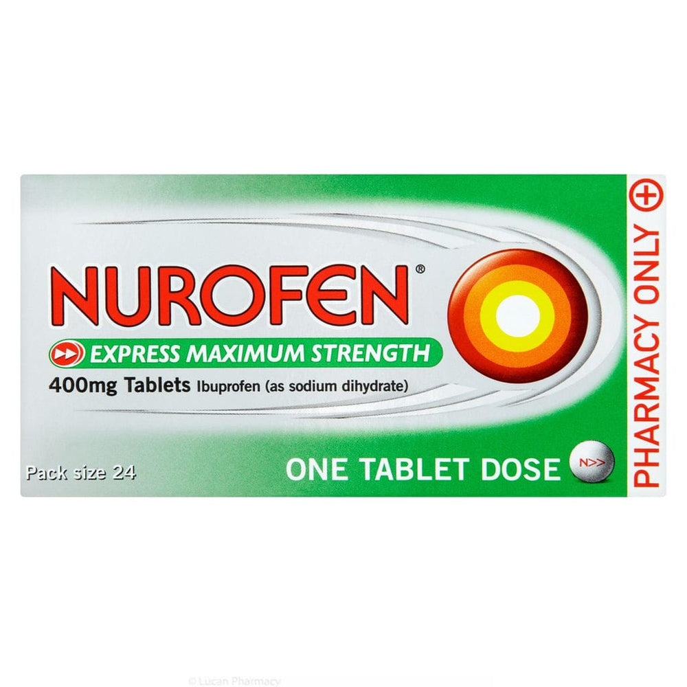 Meaghers Pharmacy Pain Relief Nurofen Express Maximum Strength 400mg 24's