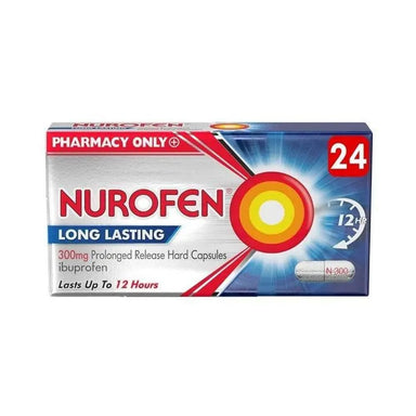 Meaghers Pharmacy Pain Relief Nurofen Long Lasting Ibuprofen 300mg Capsules 24s