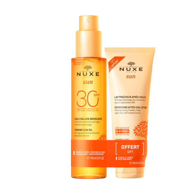 Nuxe Sun Protection Nuxe Sun Tanning Oil SPF30 150ml + Free After Sun Lotion 100ml Set