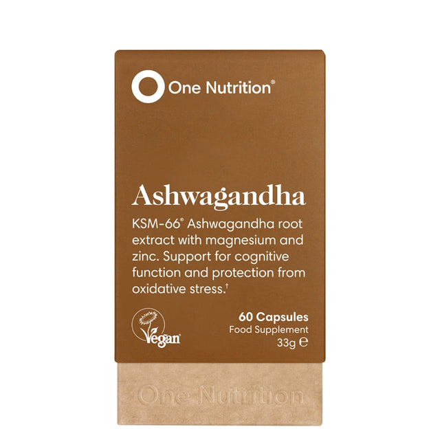 One Nutrition Food Supplement One Nutrition Ashwagandha 60 Capsules