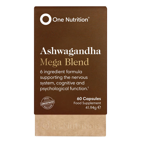 One Nutrition Vitamins & Supplements One Nutrition Ashwagandha Mega Blend 60 Capsules