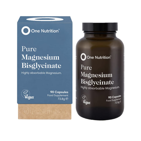 One Nutrition Vitamins & Supplements One Nutrition Pure Magnesium Bisglycinate 90 Capsules
