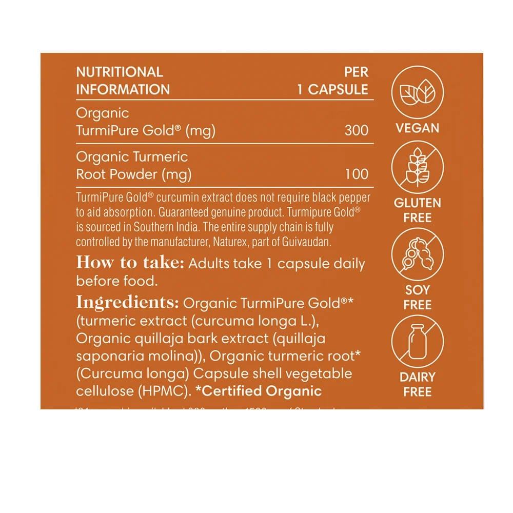 One Nutrition Vitamins & Supplements One Nutrition Turmeric Max 30 Capsules