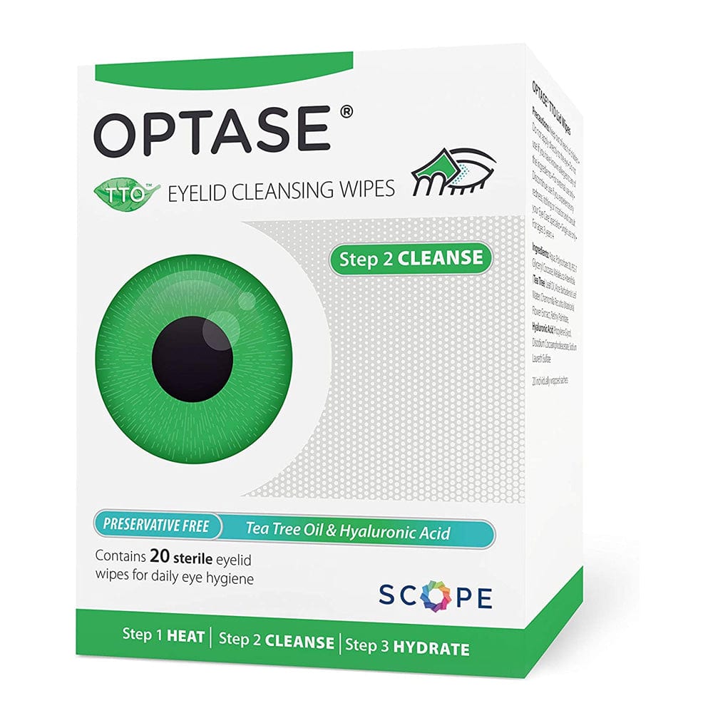 Optase Eyelid Wipes Optase Tea Tree Oil Eyelid Cleansing Wipes