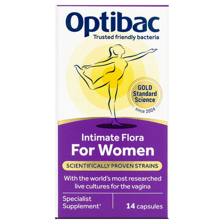 Optibac Vitamins & Supplements 14 Capsules Optibac Probiotics Intimate Flora For Woman