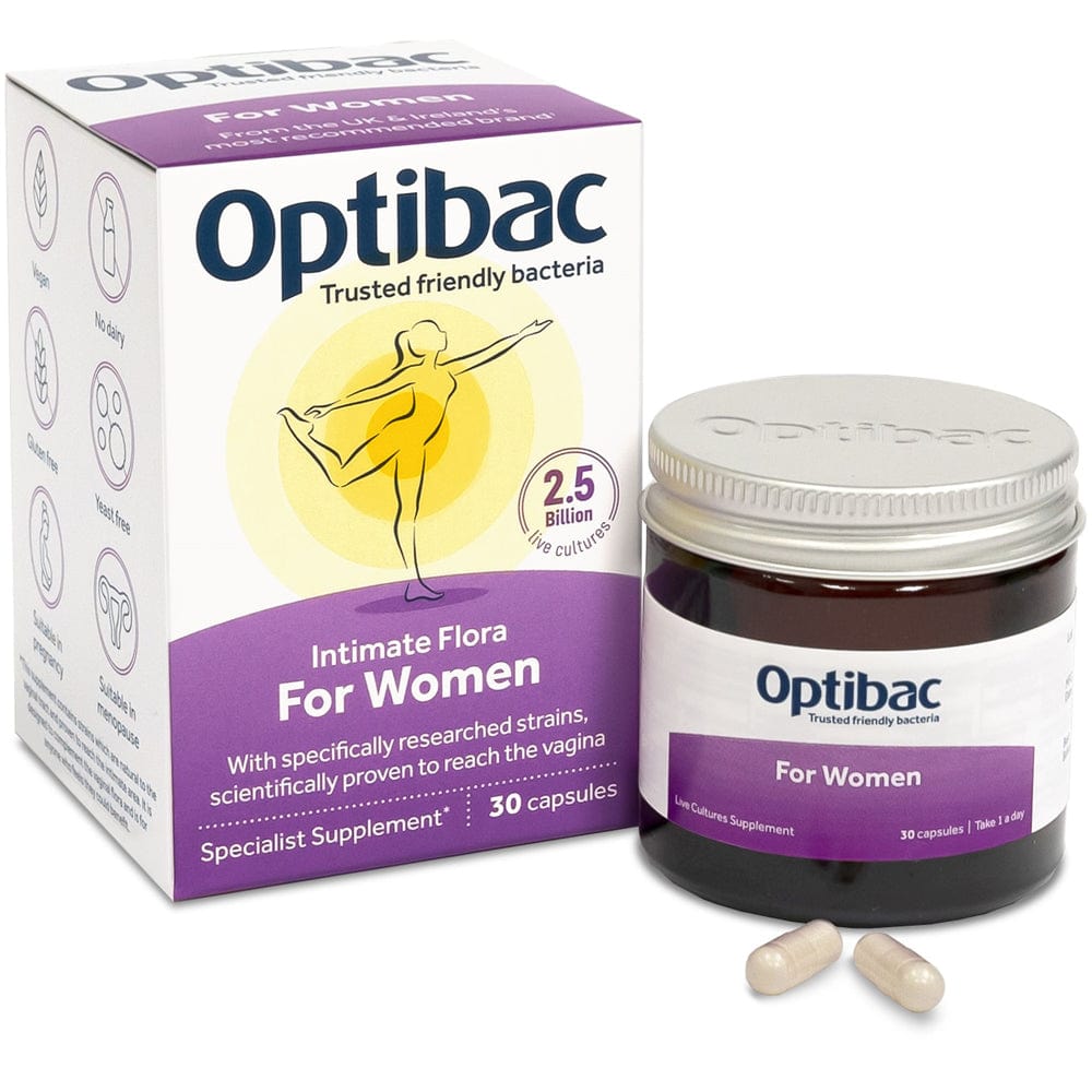 Optibac Vitamins & Supplements 30 Capsules Optibac Probiotics Intimate Flora For Woman