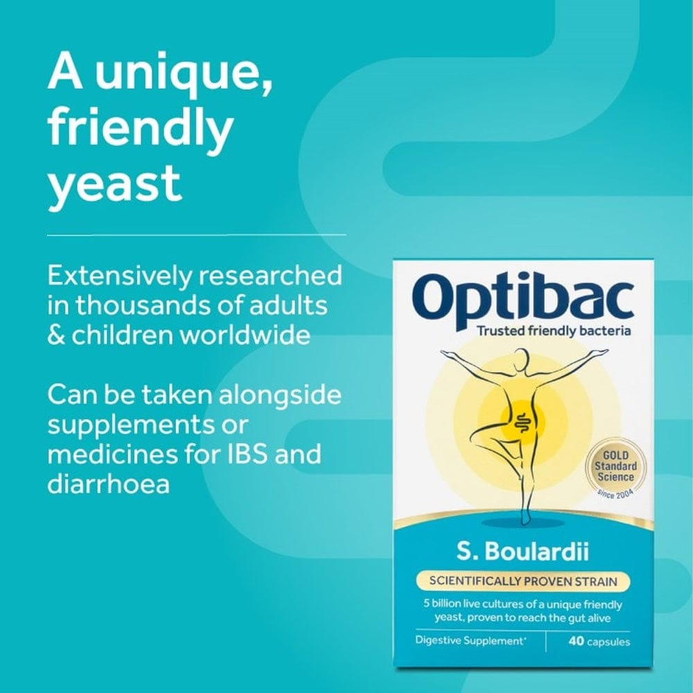 Optibac Vitamins & Supplements Optibac Probiotics Saccharomyces Boulardii Capsules