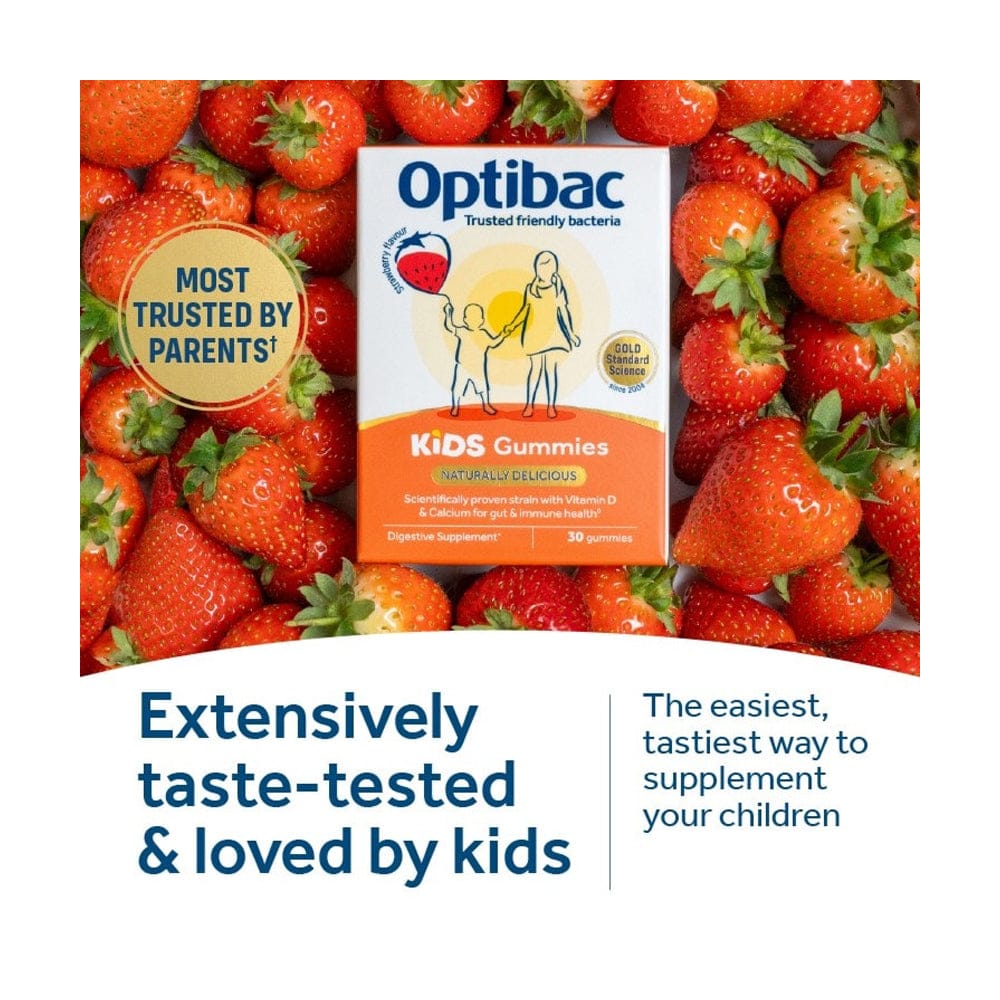 Optibac Vitamins & Supplements Optibac Probiotics Strawberry Kids Gummies