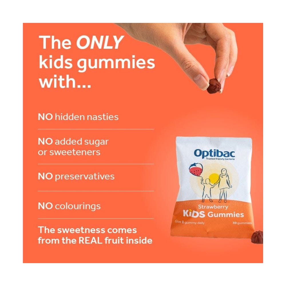 Optibac Vitamins & Supplements Optibac Probiotics Strawberry Kids Gummies