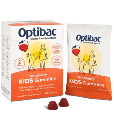 Optibac Vitamins & Supplements Optibac Probiotics Strawberry Kids Gummies