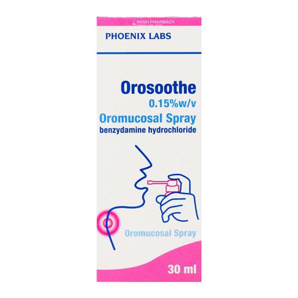 Meaghers Pharmacy Throat Spray Orosoothe 0.15% W/V Oromucosal Spray 30ml