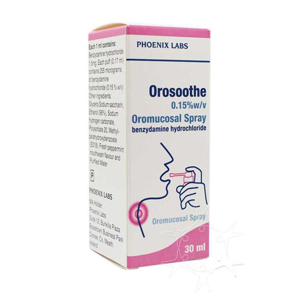 Meaghers Pharmacy Throat Spray Orosoothe 0.15% W/V Oromucosal Spray 30ml