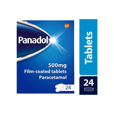 Meaghers Pharmacy Paracetamol Panadol 500mg Film-Coated Tablets 24 Pack