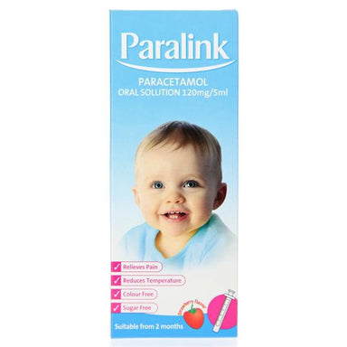 Meaghers Pharmacy Paracetamol Paralink Paracetamol Oral Solution 120mg/5ml 100ml