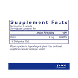 Pure Encapsulation Vitamins & Supplements Pure Encapsulations Biotin 8mg 60 Capsules