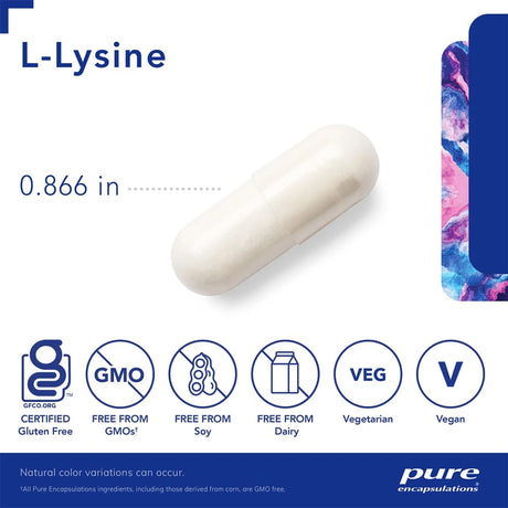 Pure Encapsulation Vitamins & Supplements Pure Encapsulations L-Lysine 90 Capsules