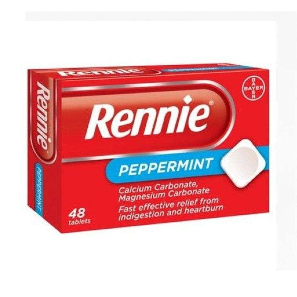 Meaghers Pharmacy Heartburn Relief Rennie Peppermint 48 Tablets