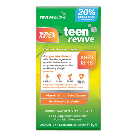 Revive Active Vitamins & Supplements Revive Active Teen 20% Extra Free