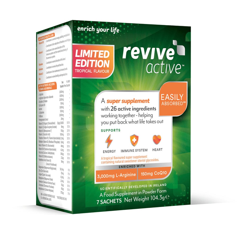 Revive Active Vitamins & Supplements 7 Sachets Revive Active Tropical Health Food Supplement