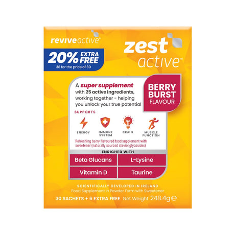 Revive Active Vitamins & Supplements Berry Burst Revive Active Zest 20% Extra Free