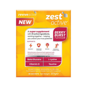You added <b><u>Revive Active Zest Active Berry Burst</u></b> to your cart.