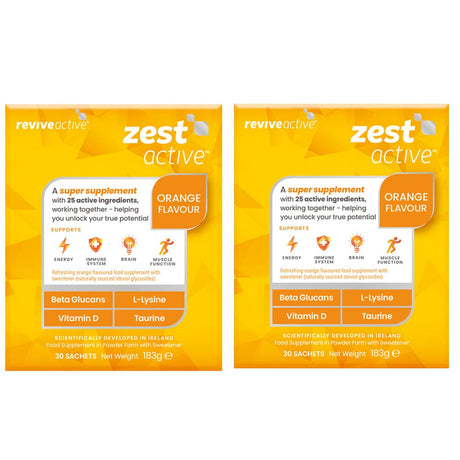 Revive Active Vitamins & Supplements Revive Active Zest Active Orange Bundle 2 Month Supply
