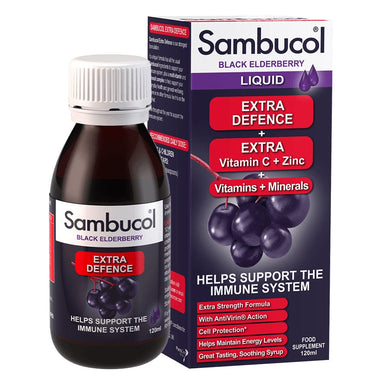 Sambucol Vitamins & Supplements Sambucol Extra Defence Liquid 120ml