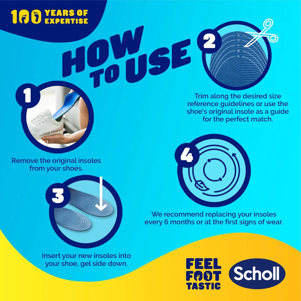 Scholl Insoles Scholl GelActiv Trainer Insoles Large