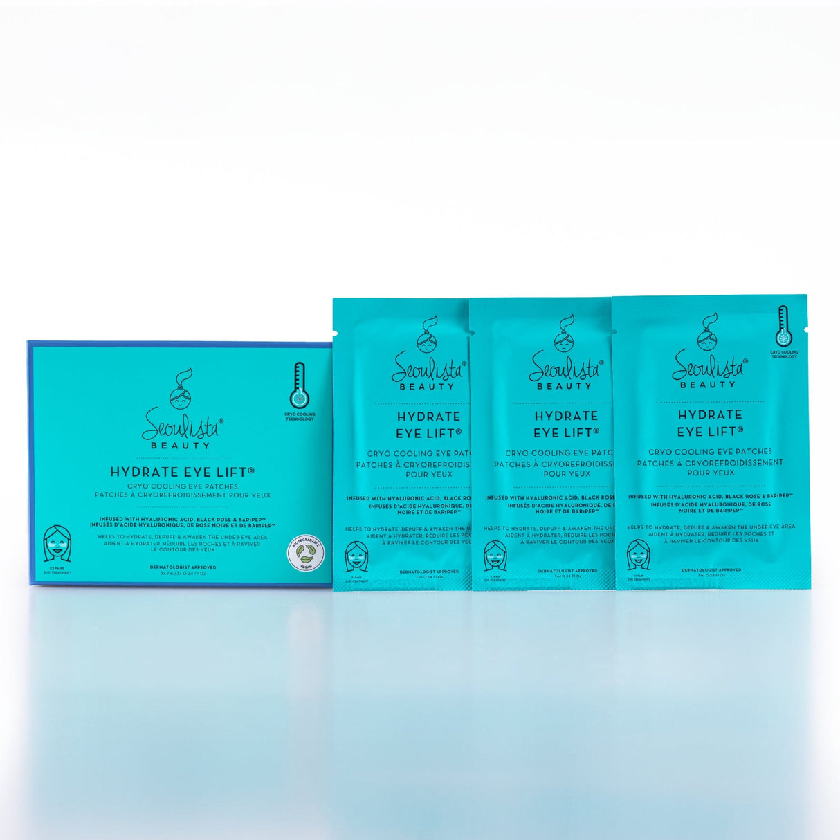 Seoulista Eye Gels Seoulista Eye Lift Hydrate Cryo Cooling Eye Patches - 3 Pack