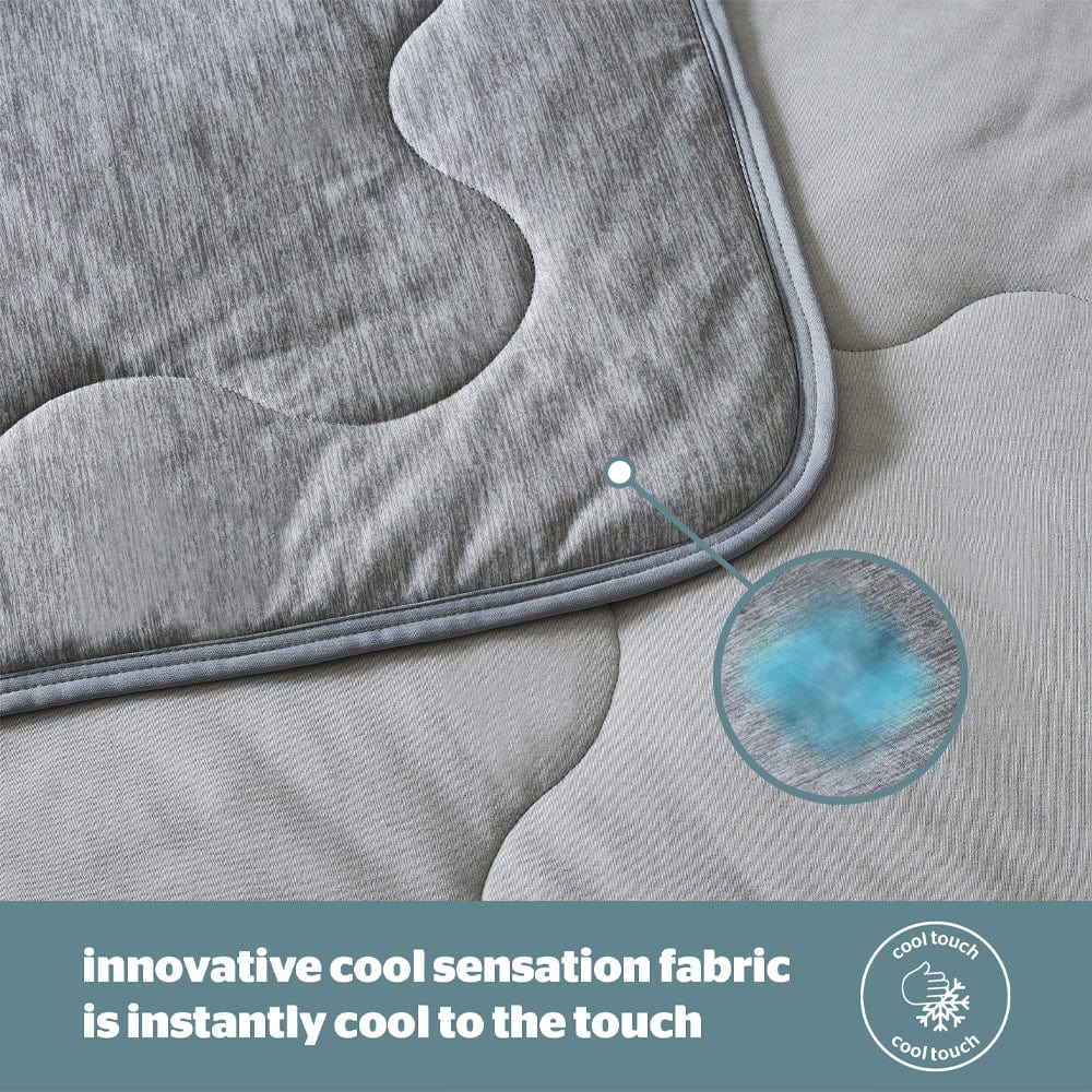 Silentnight Cooling Blanket Dove Grey Silentnight Cooling Lightweight Blanket